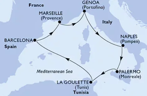 Biseri Zahodnega Sredozemlja z ladjo MSC Euribia – galerija 2