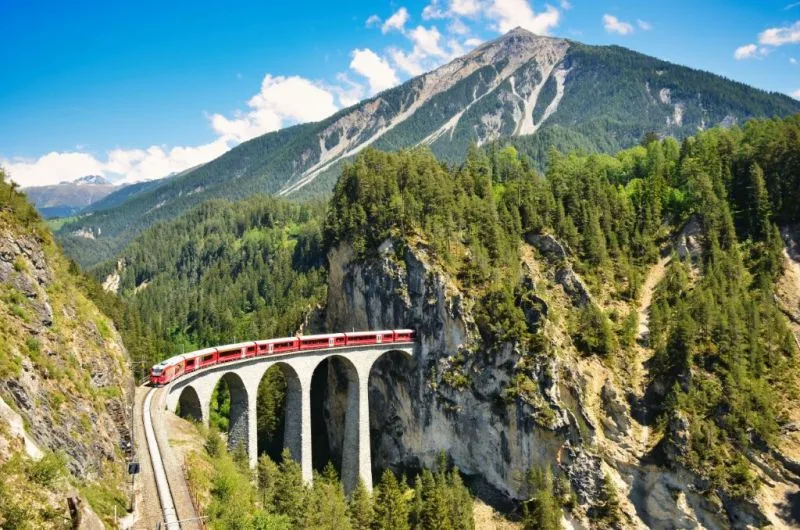 Prelaz Bernina in Švicarske Alpe
