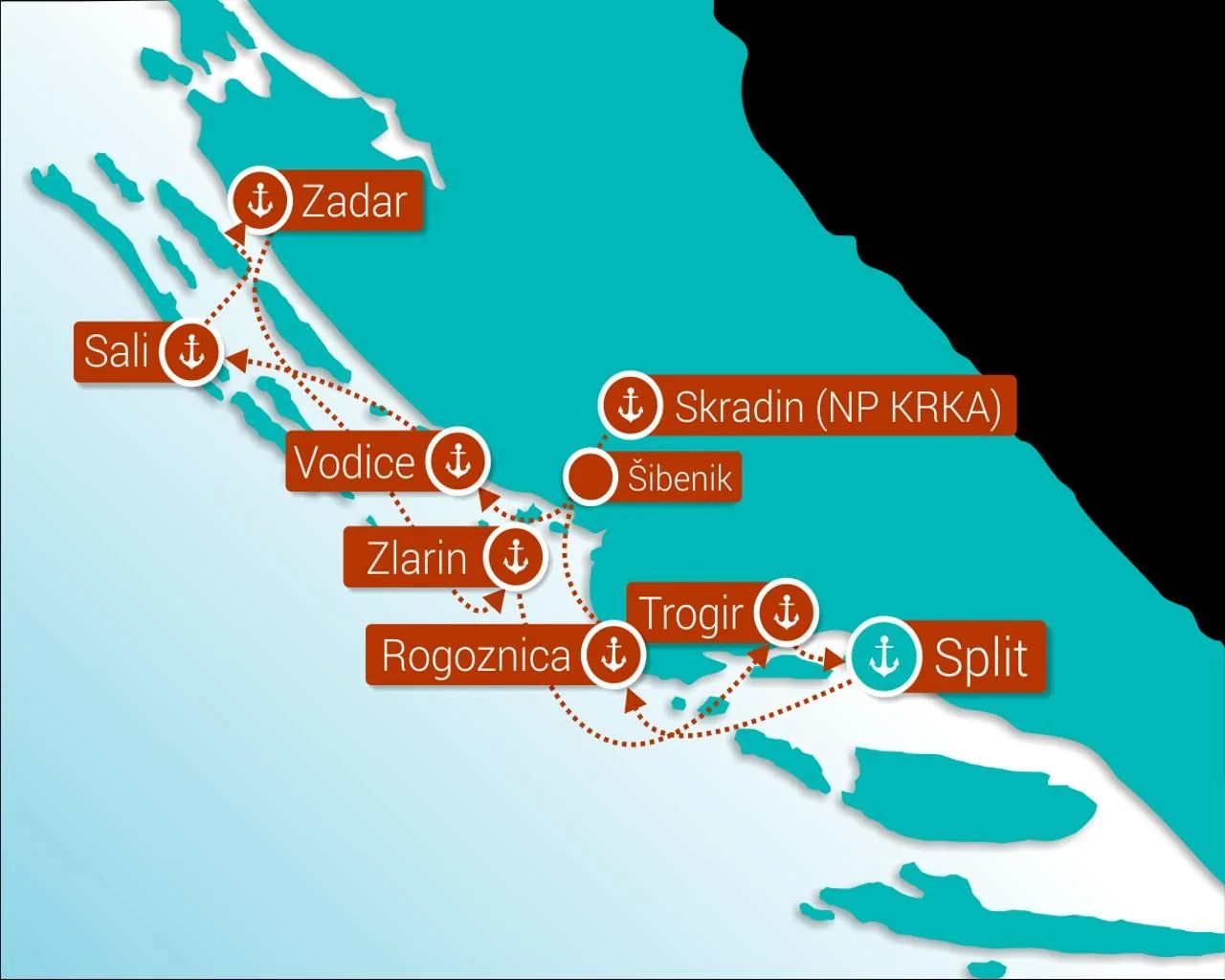 Krstarenje sjevernom i srednjom Dalmacijom 12.07.2025.
